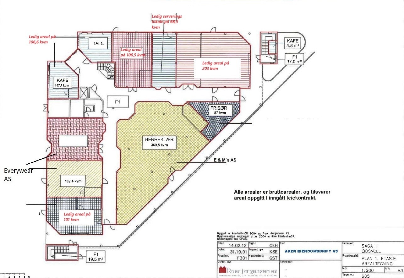 Tegning 1.etg. Galleribilde