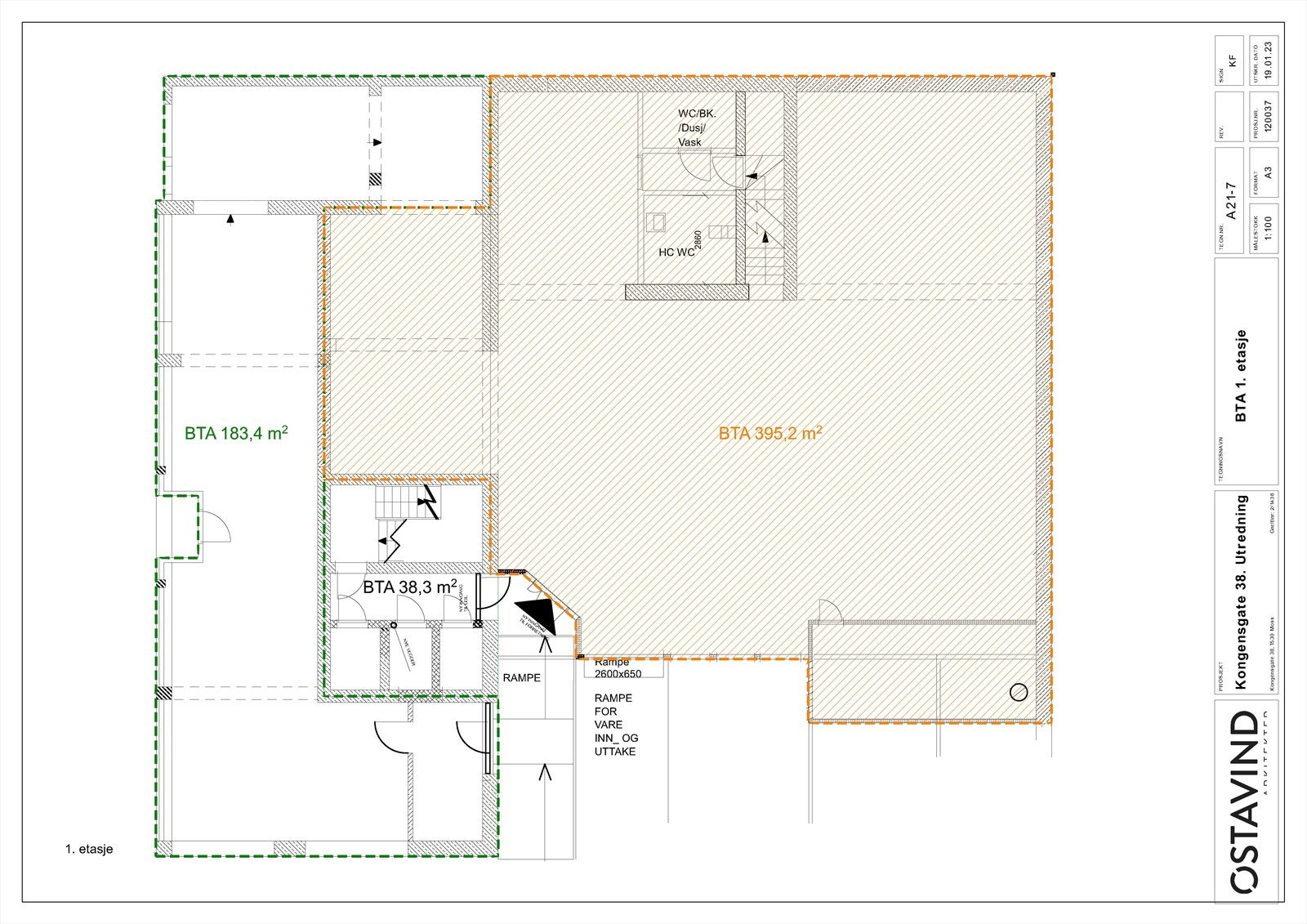 Forretningslokalet i 1. etg. Galleribilde