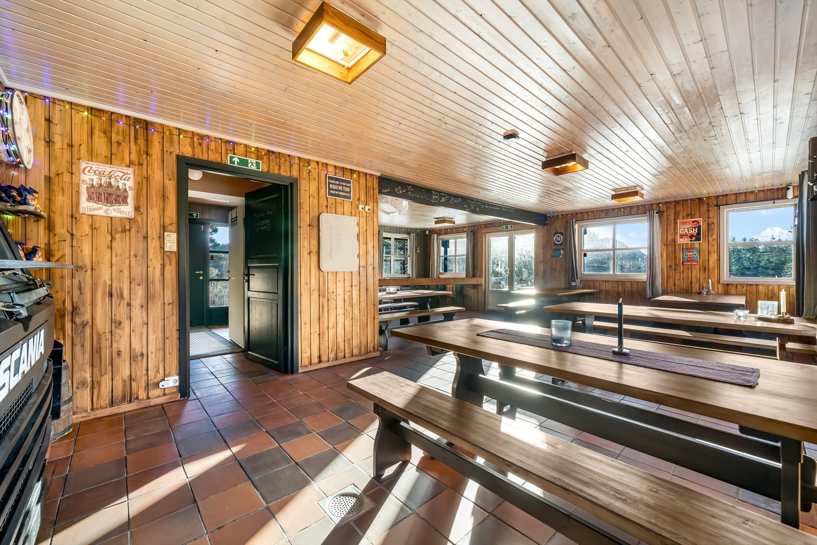 Festlokale i den tidligere varmestuen. Galleribilde