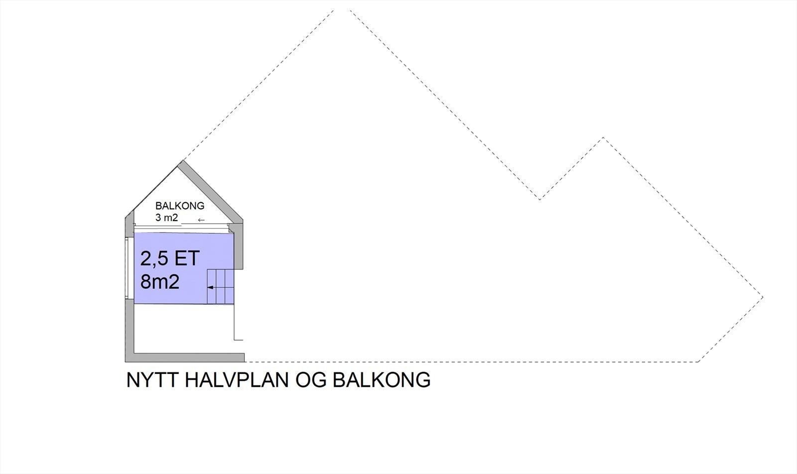 Plantegning møterom med balkong 2. etasje Galleribilde