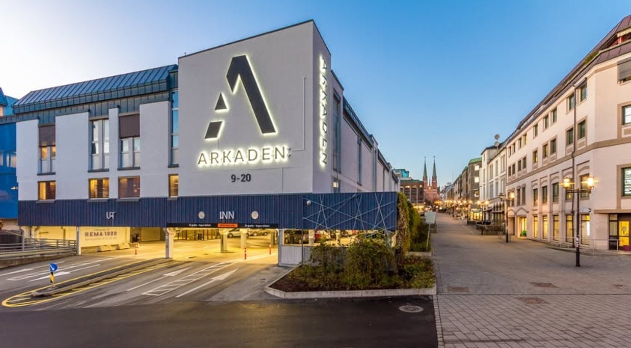 Arkaden parkering Galleribilde