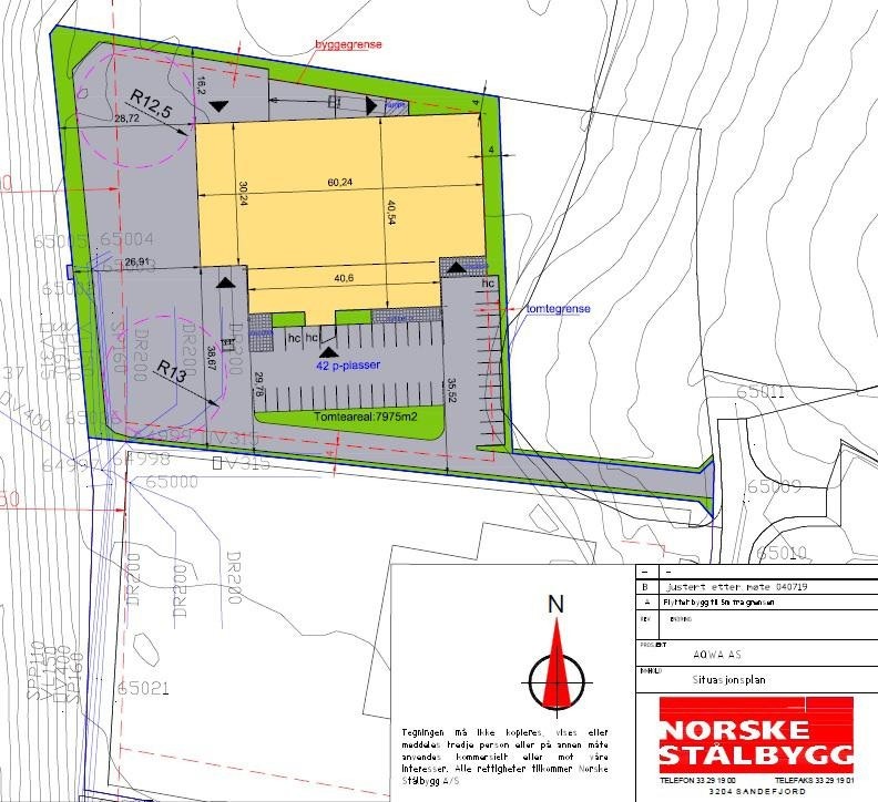 Situasjonsplan med oversikt over utomhus Galleribilde