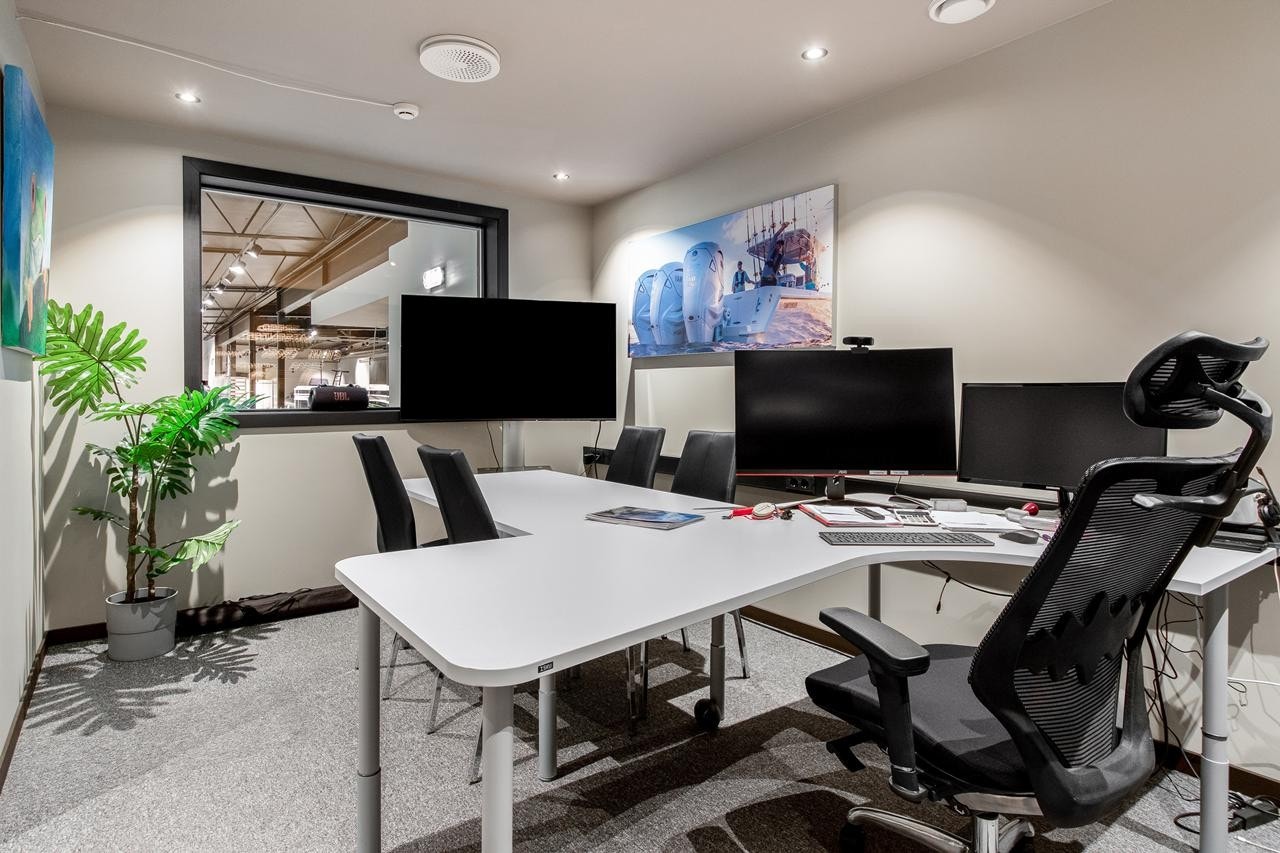 Kontordel med sosiale rom Galleribilde