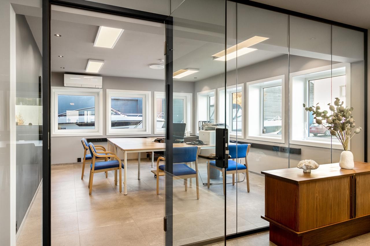 Kontordel med sosiale rom Galleribilde