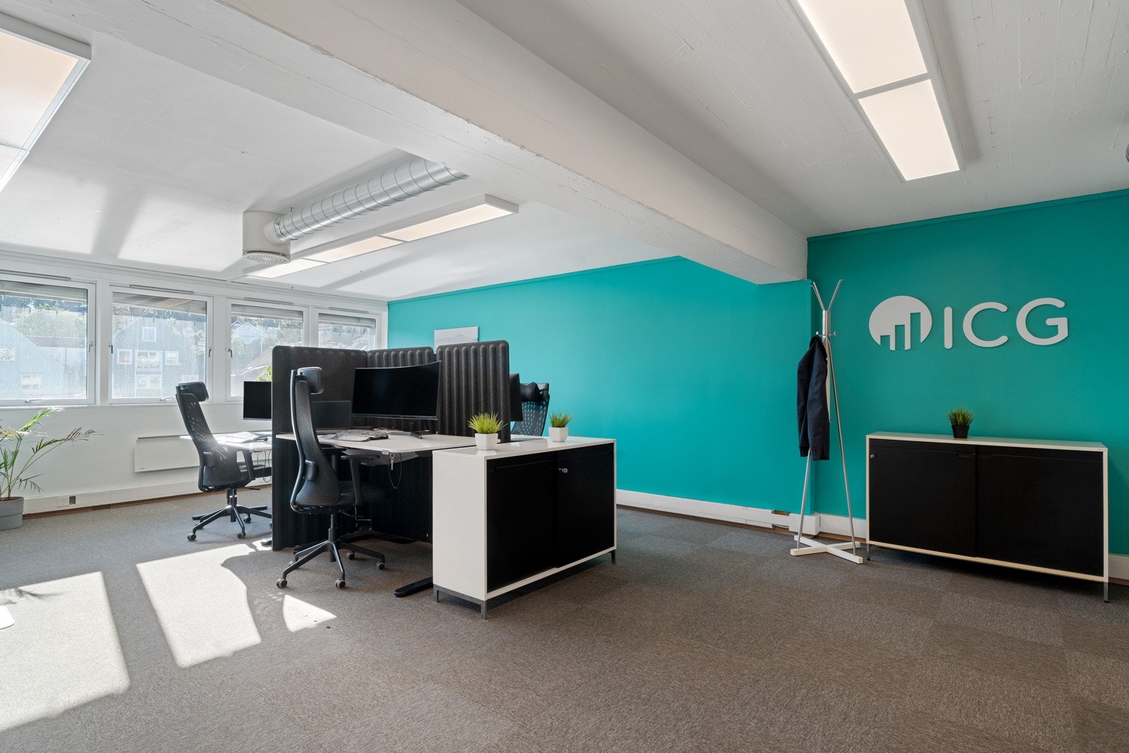 Åpent kontorlandskap. Galleribilde