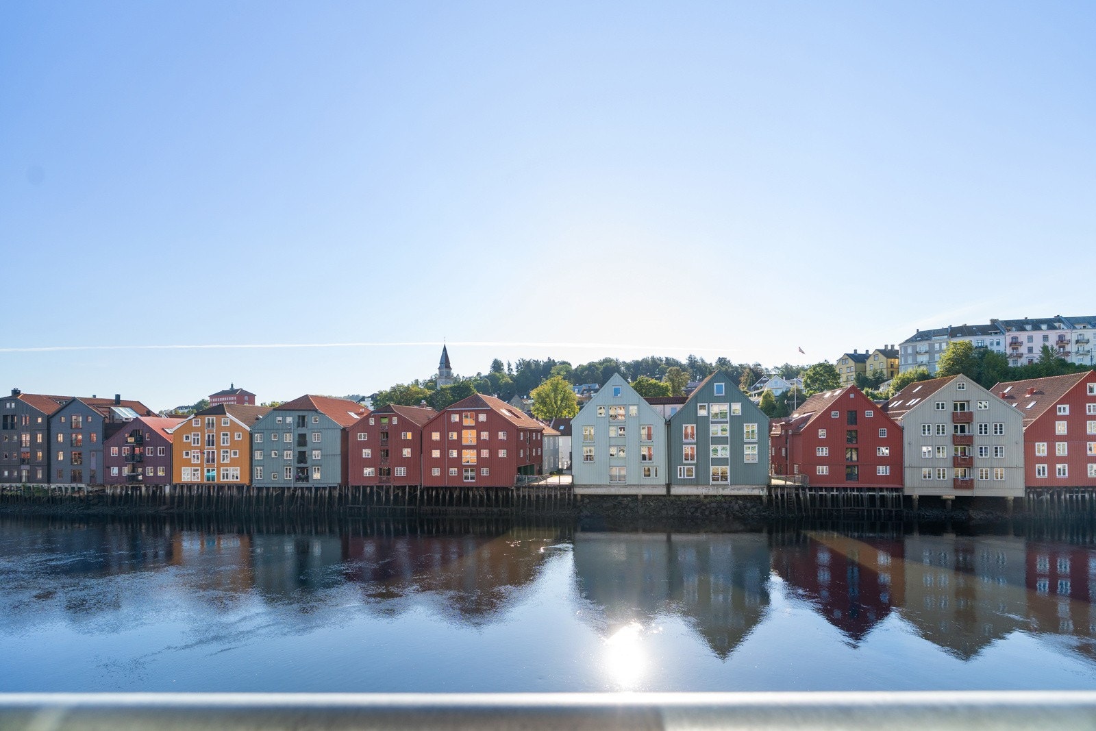 Herfra har man flott utsikt over Nidelva. Galleribilde
