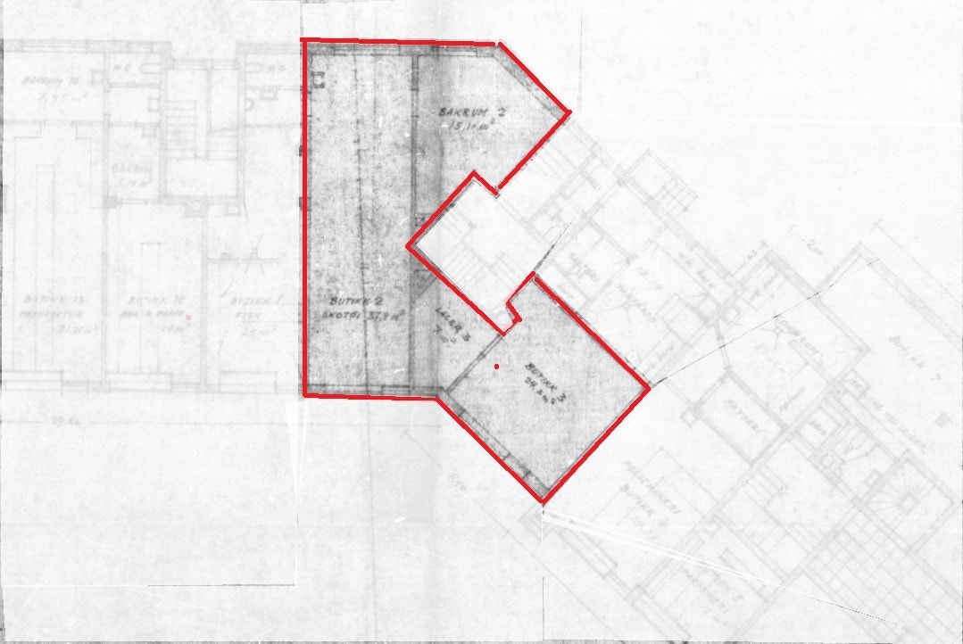 Planskisse (opprinnelig) Galleribilde