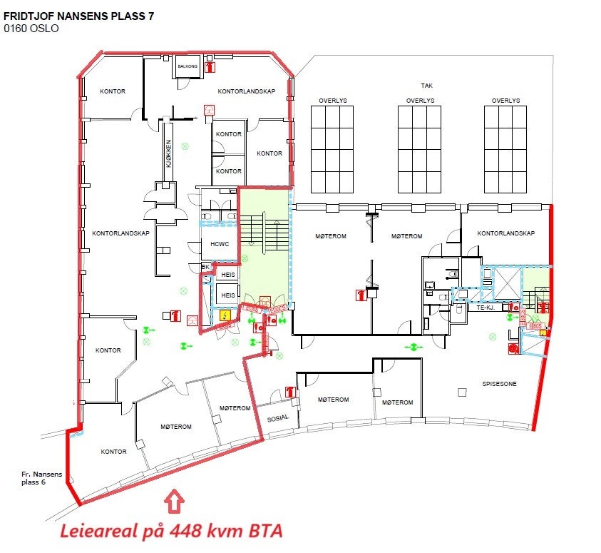 Planløsning 3.etg Galleribilde
