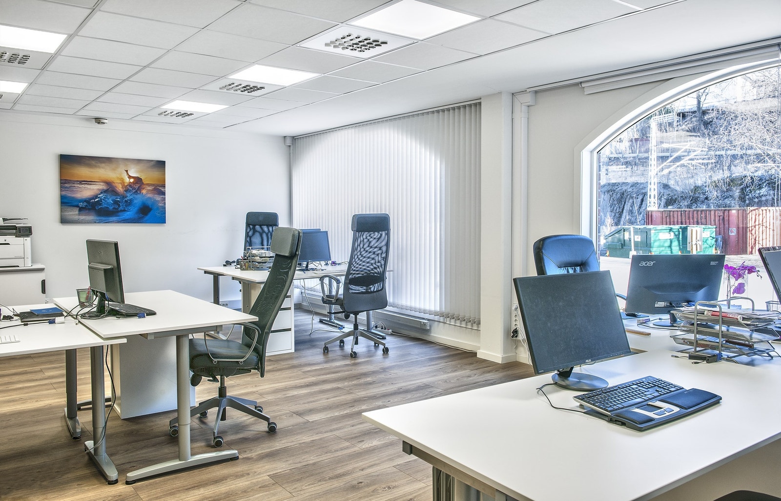 Åpent landskap - store vindusflater Galleribilde