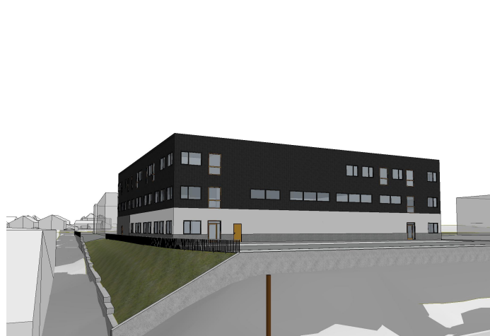 Illustrasjon av mulig utforming, kan tilpasses leietakers ønsker om utforming. Galleribilde