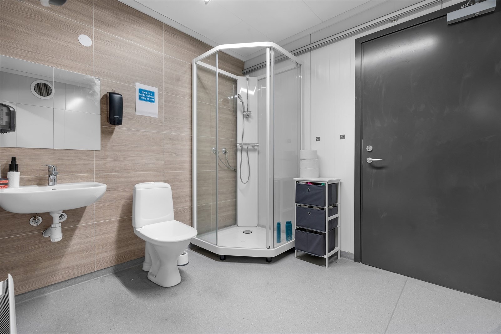 Toalett med dusj Galleribilde