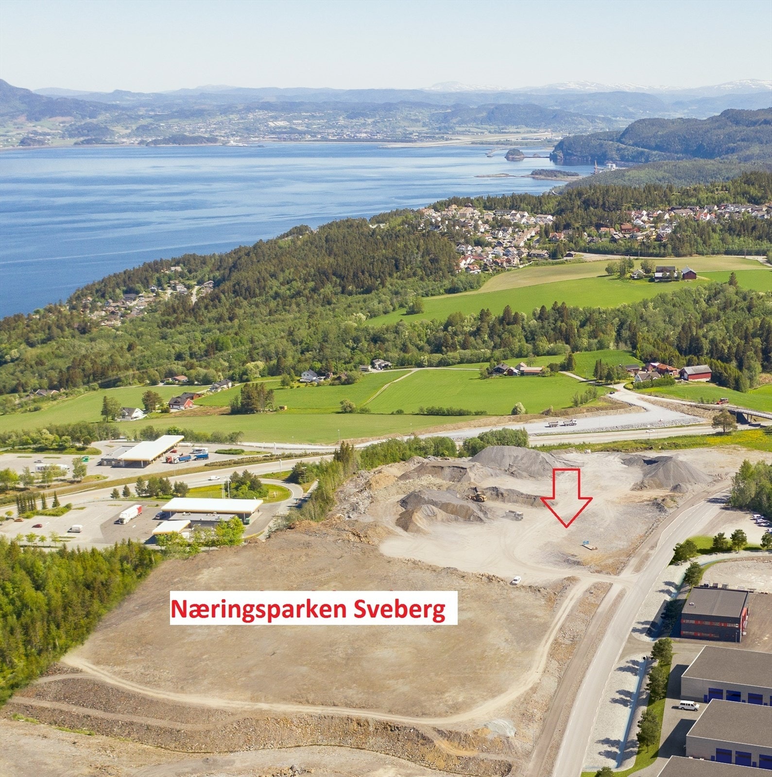 Ferdig planert tomt ved pil på bildet Galleribilde