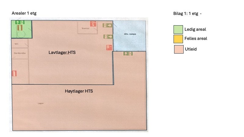 Arealer 1 etg - inngang Galleribilde