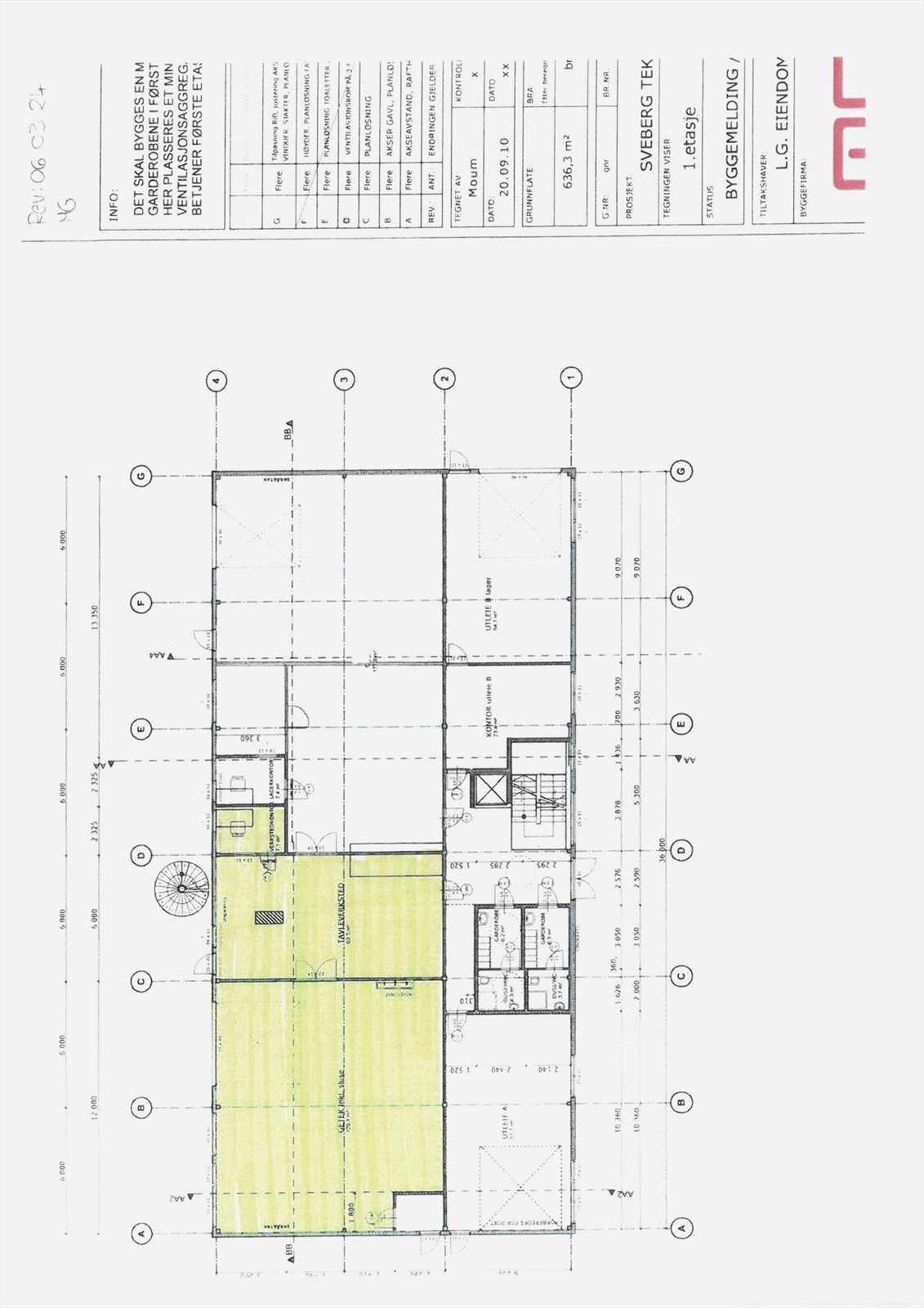 areal 1. etg. Galleribilde