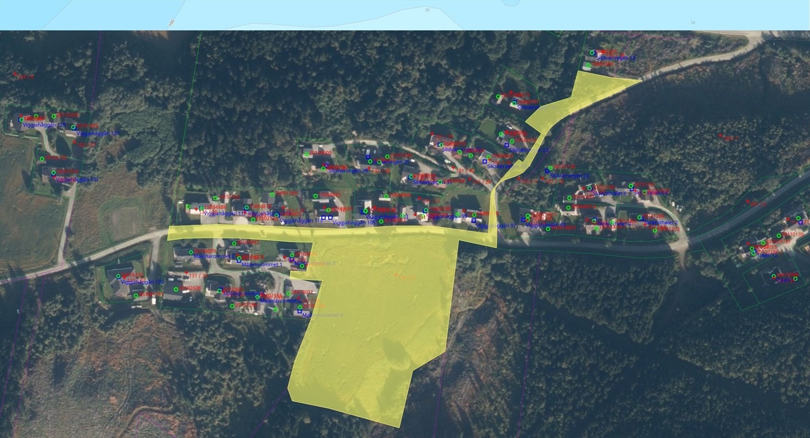Utviklingsklare tomter i vekstkommune! 11 mål regulert for boligbygging - ideelt for utbyggere som ønsker å skape et attraktivt boligfelt i naturskjønne omgivelser. Galleribilde