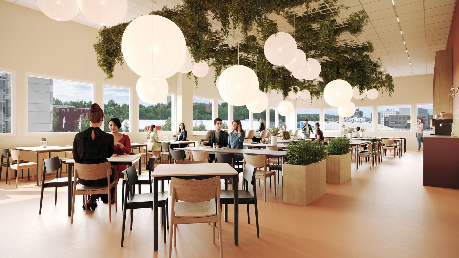 Illustrasjon kantine Galleribilde