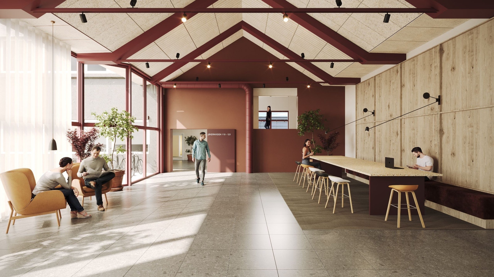 Illustrasjon lobby Galleribilde