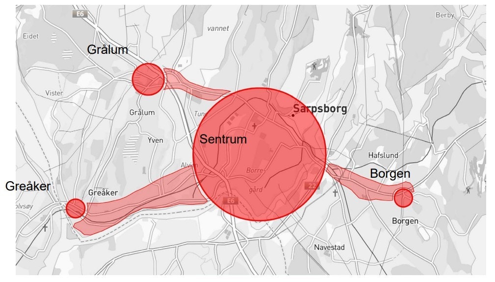 Knutepunktstruktur - Greåker er ett av tre bydelssentre.jpg Galleribilde