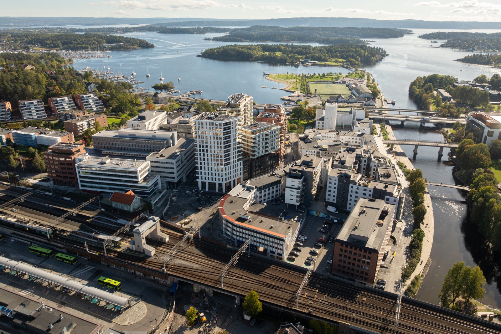 Rett ved Sandvika stasjon Galleribilde