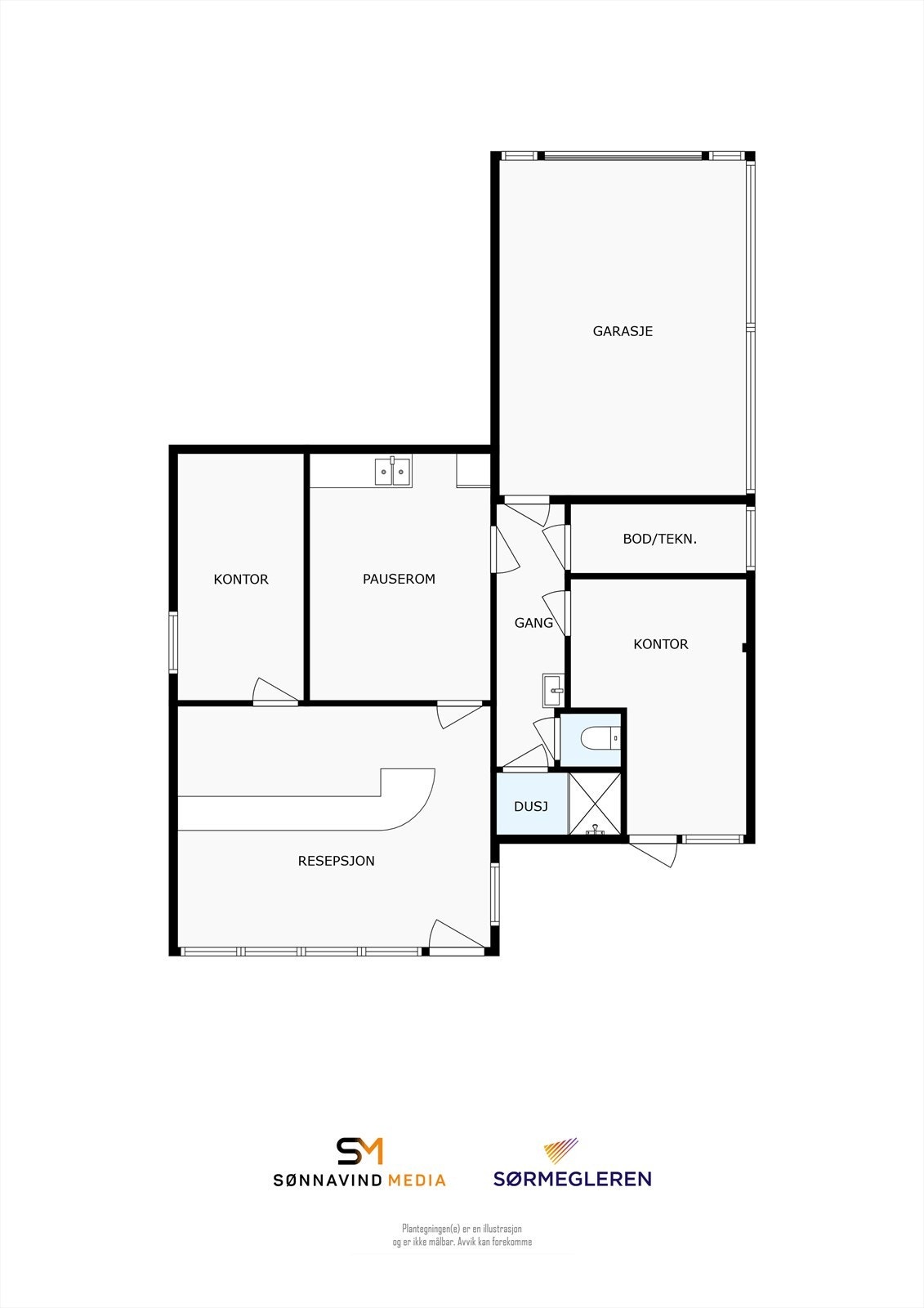 Plantegning Galleribilde