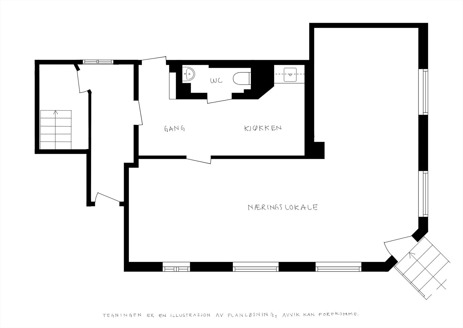 - Plantegning næringslokale - Galleribilde