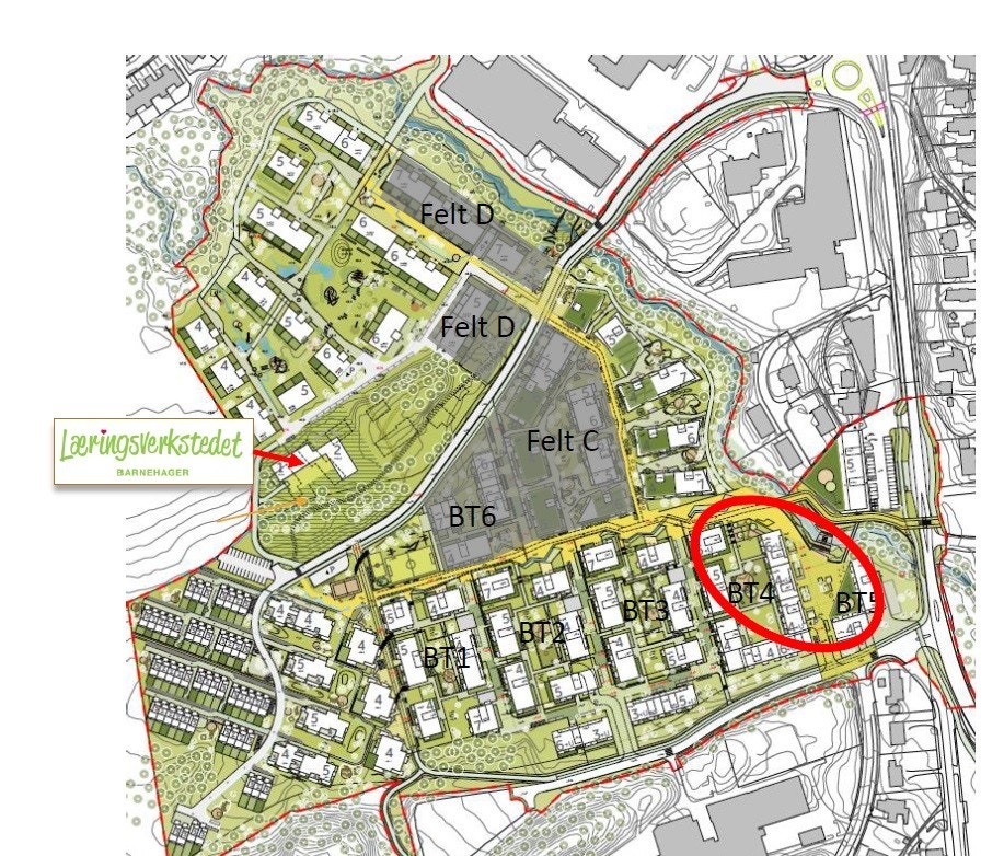 Bergerløkka oversiktskart Galleribilde