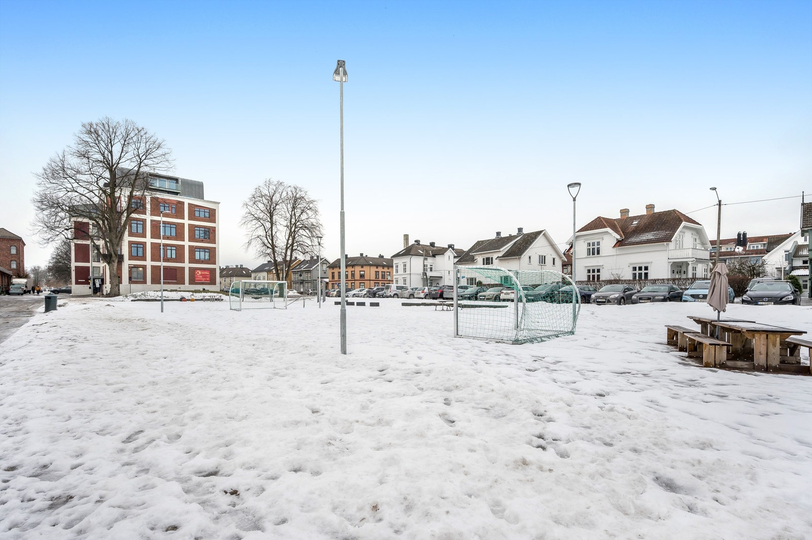 Flott uteområde rett på utsiden Galleribilde