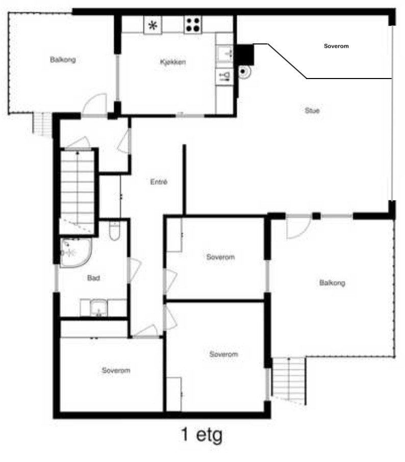 Plan 1.etg. Galleribilde