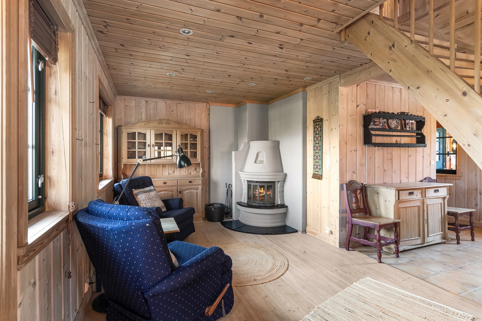 Downlights i tak og lekre gulv Galleribilde