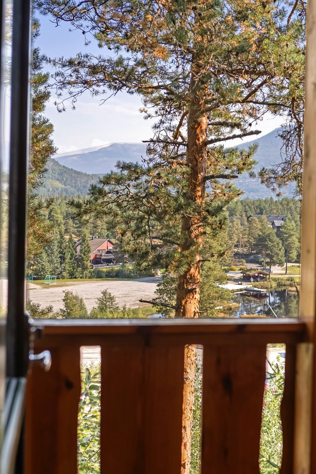 Fin utsikt fra balkongen Galleribilde