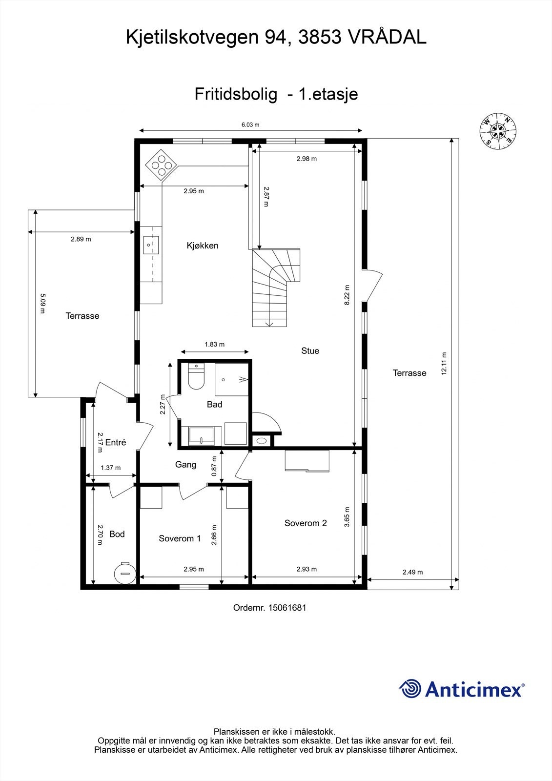 Plantegning 1.etasje Galleribilde