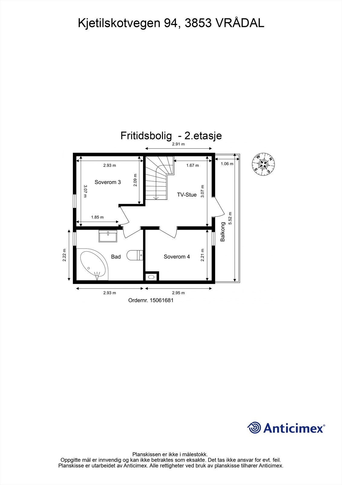 Plantegning 2.etasje Galleribilde