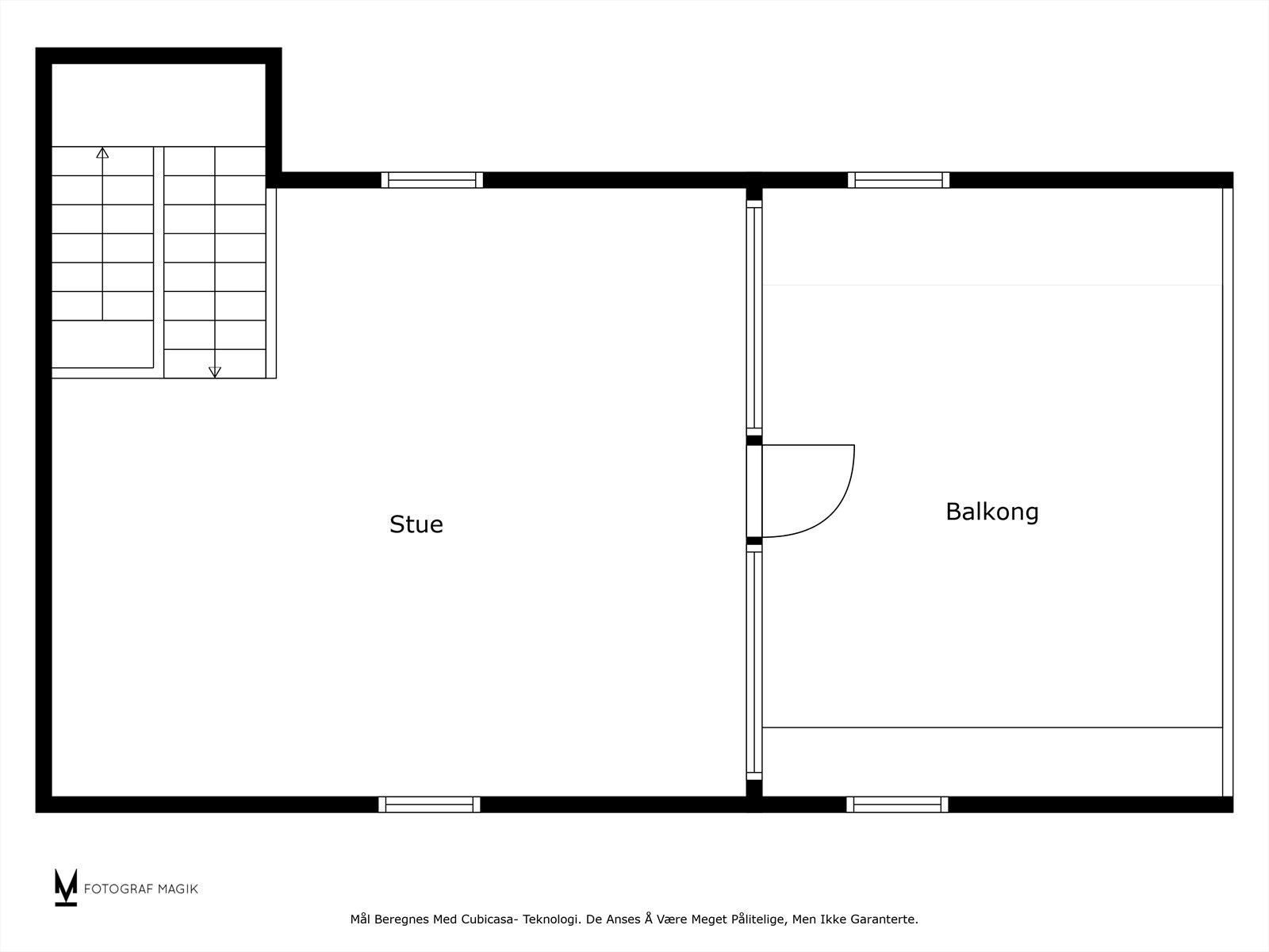Plantegning - loftsetasje. Galleribilde