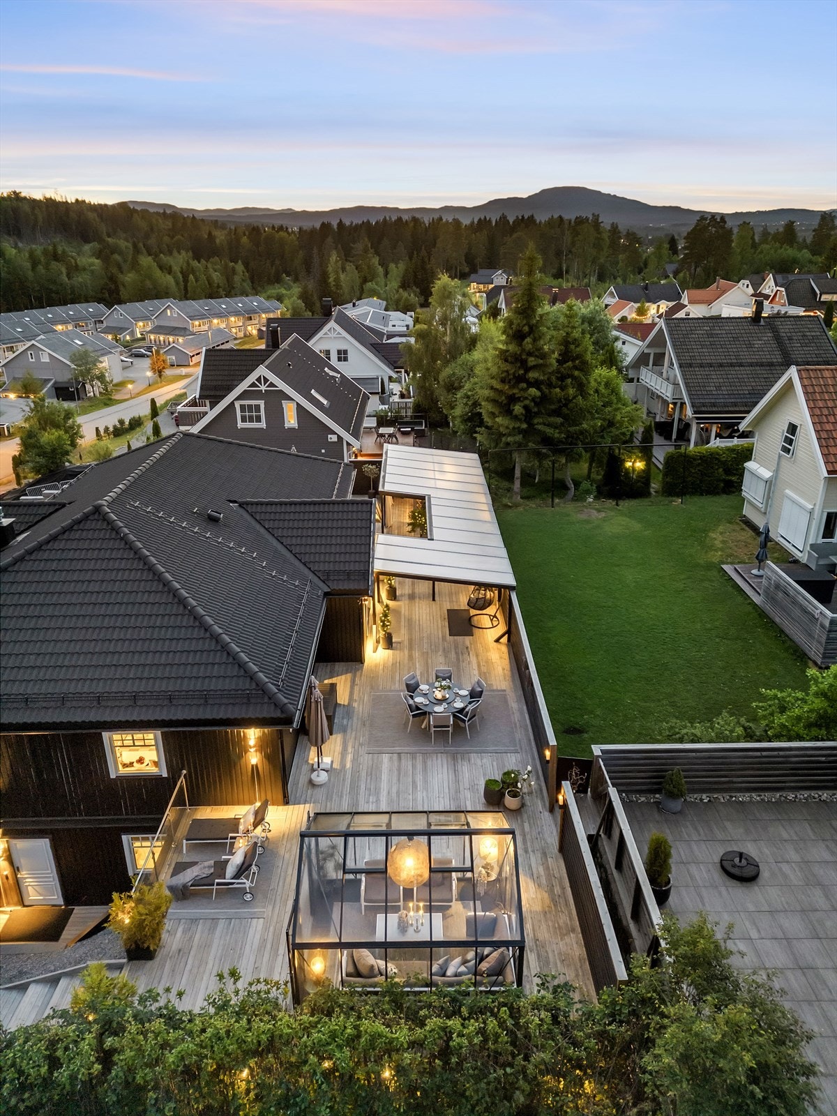 Her kan sommerkveldene virkelig nytes til det fulle. Galleribilde