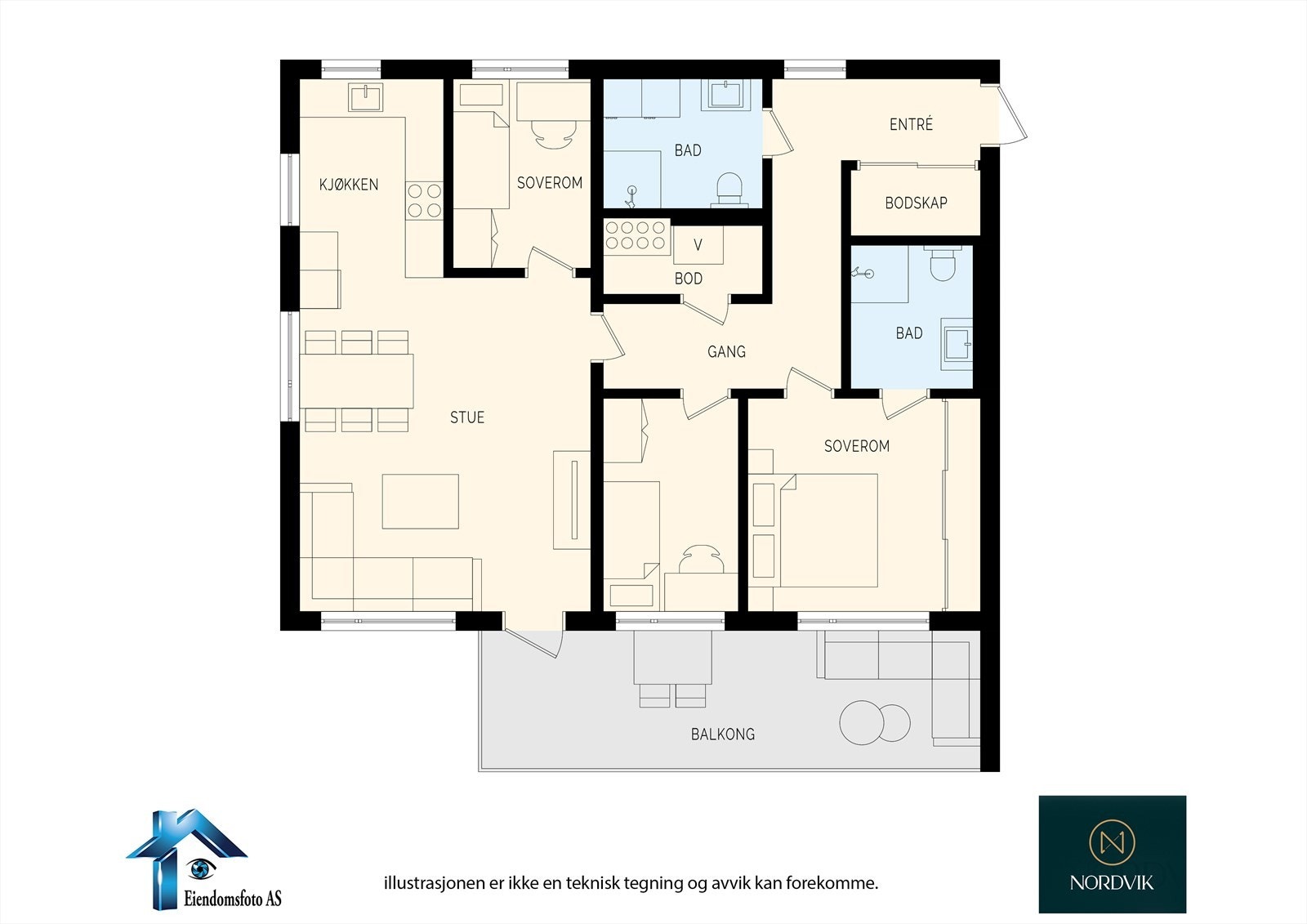 Planskisse Galleribilde