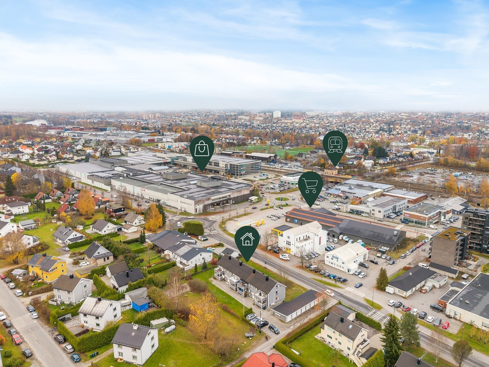 Leiligheten befinner seg meget sentralt på gulskogen med kort gangavstand til det meste Galleribilde