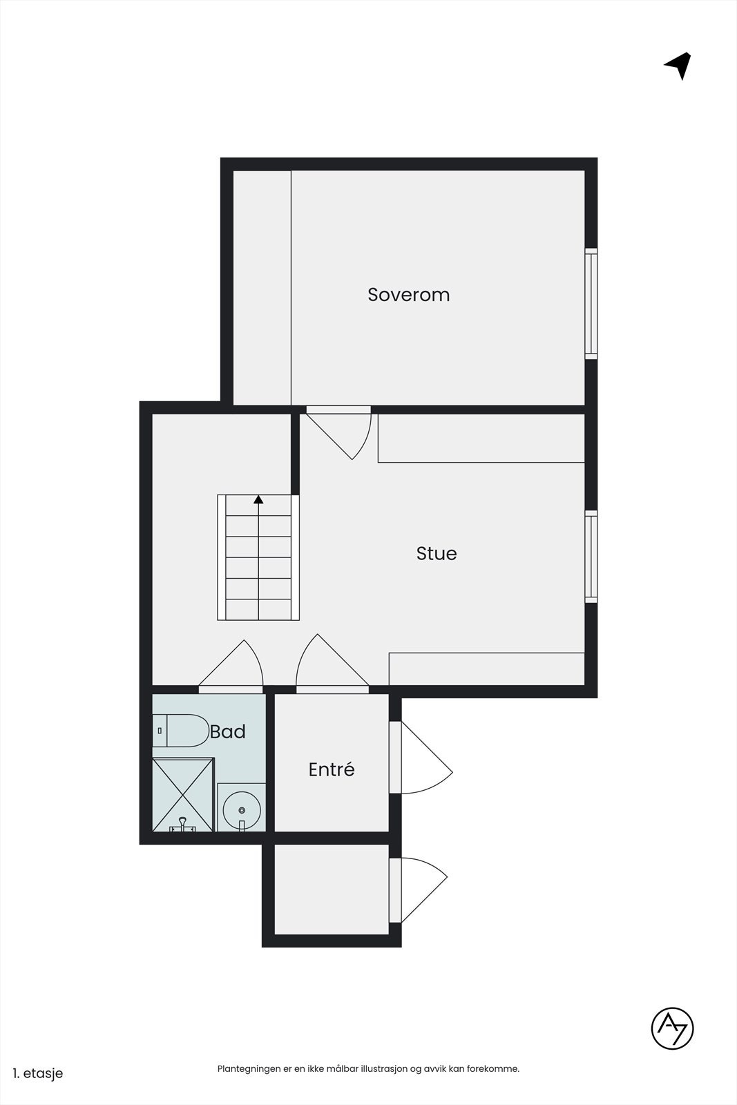 Plantegning - underetasje. Galleribilde