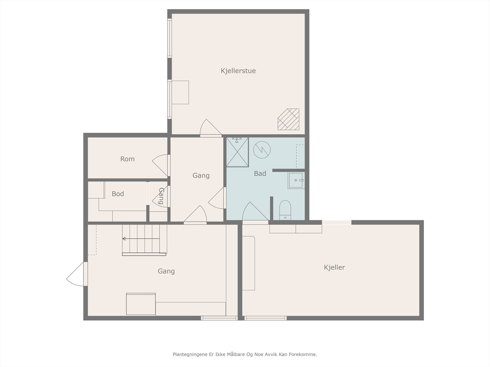 Plantegning kjeller Galleribilde