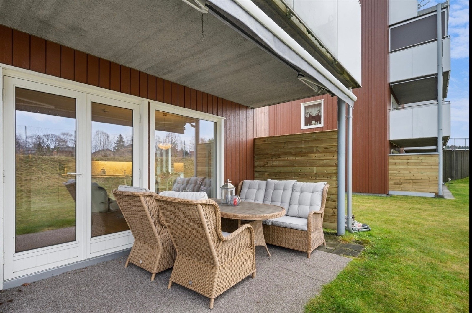 Skjermet terrasse Galleribilde