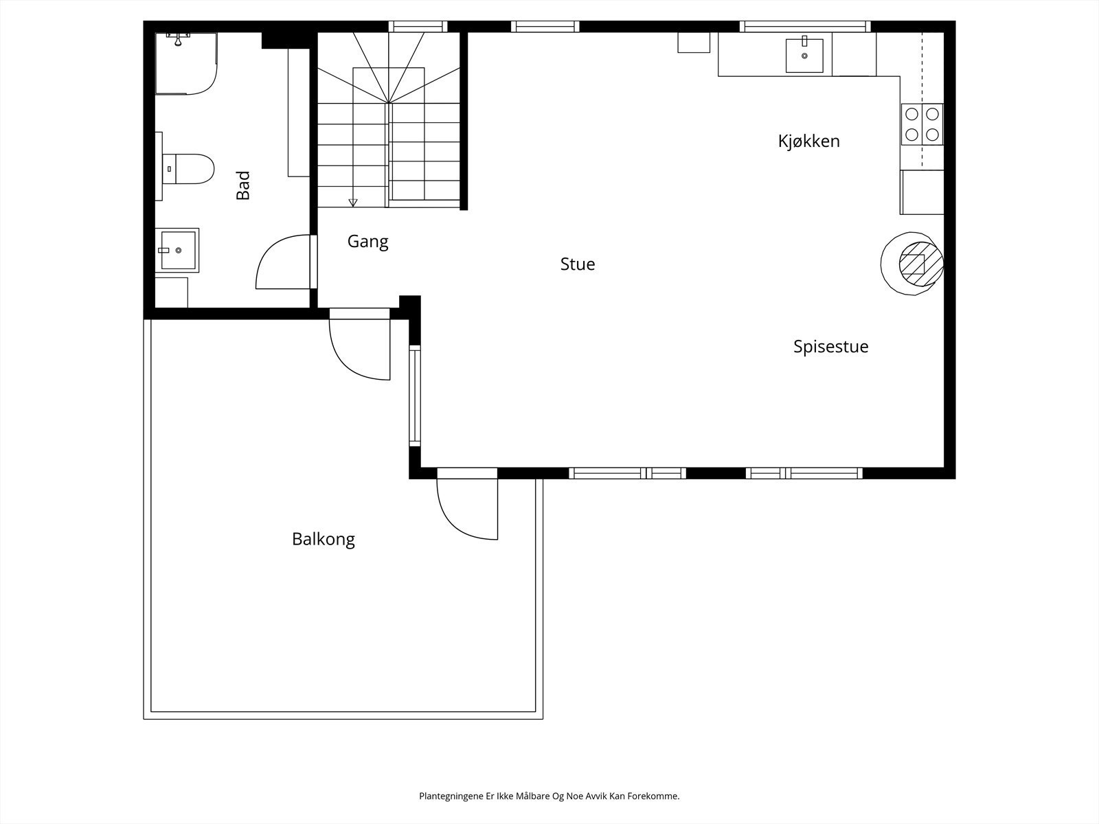 Planskisse øvre plan. Galleribilde