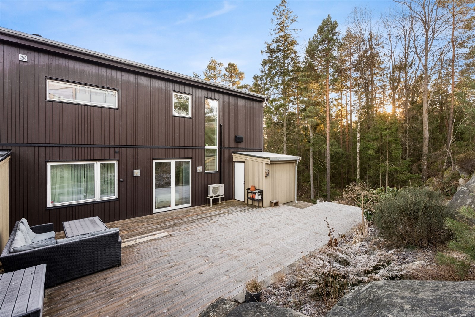 Terrassen er ca. 62 m². Galleribilde