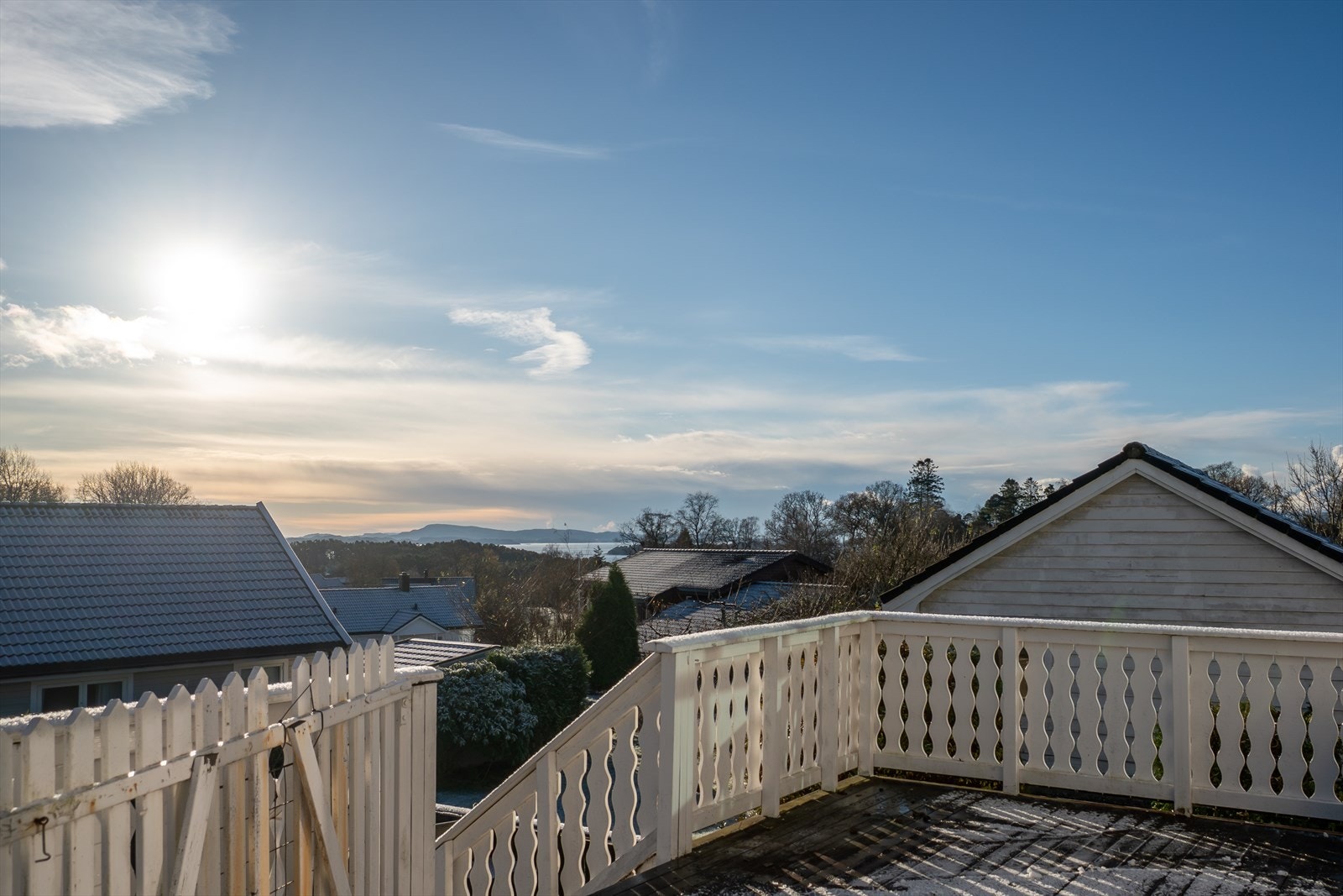 Terrasse med fin utsikt Galleribilde