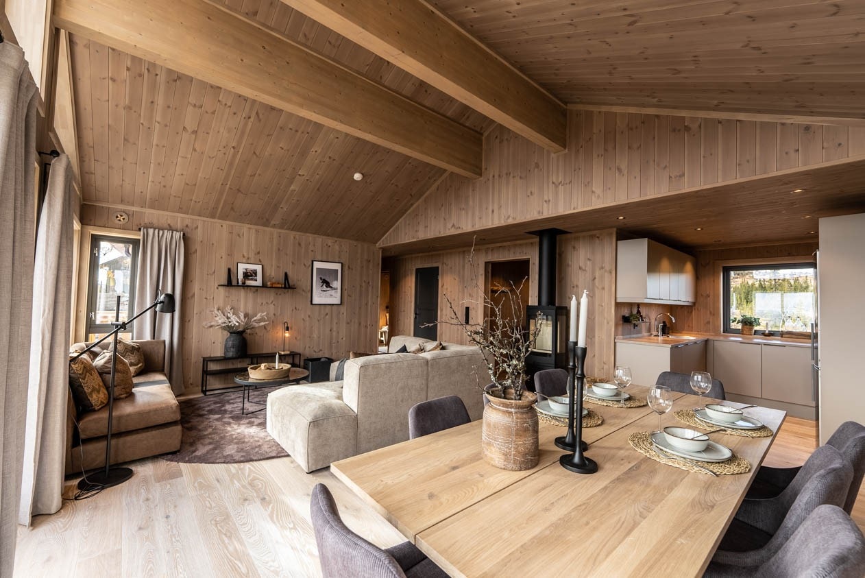 Interiørbilder fra en lik hytte. Farger og produkter kan avvike fra leveransen. Galleribilde