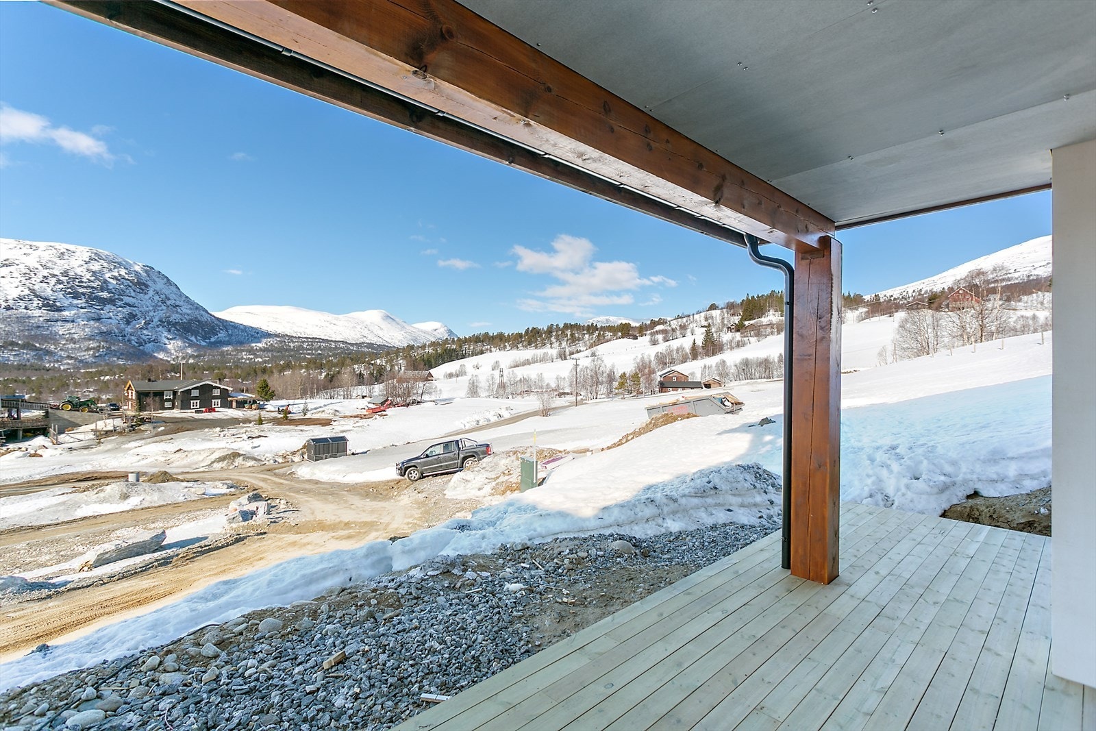 Fra terrassen har en flott utsikt Galleribilde