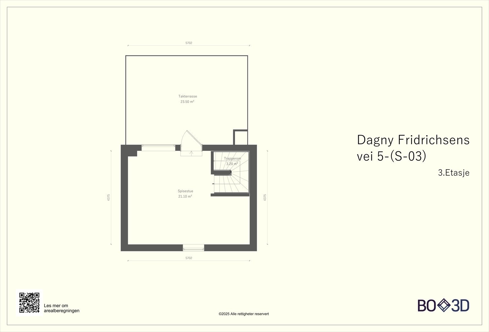 Plantegning - 3.etasje. Galleribilde