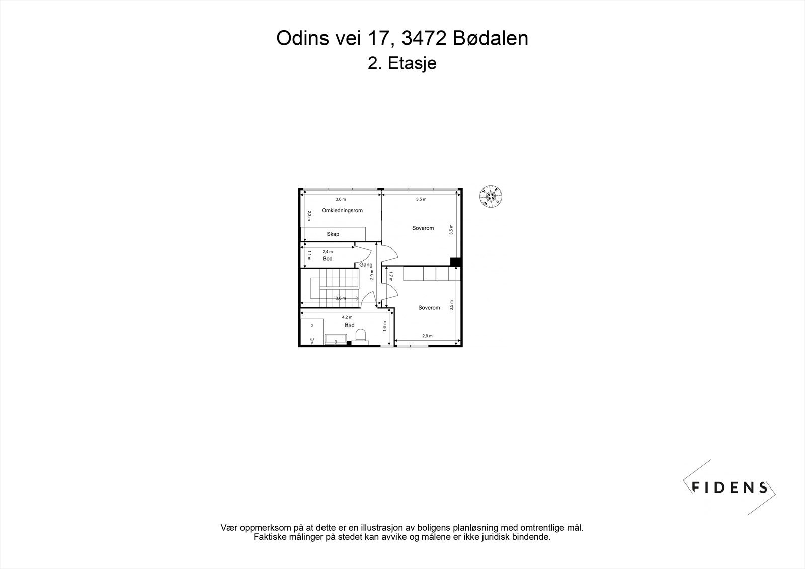 PLANTEGNING 2. ETASJE Galleribilde
