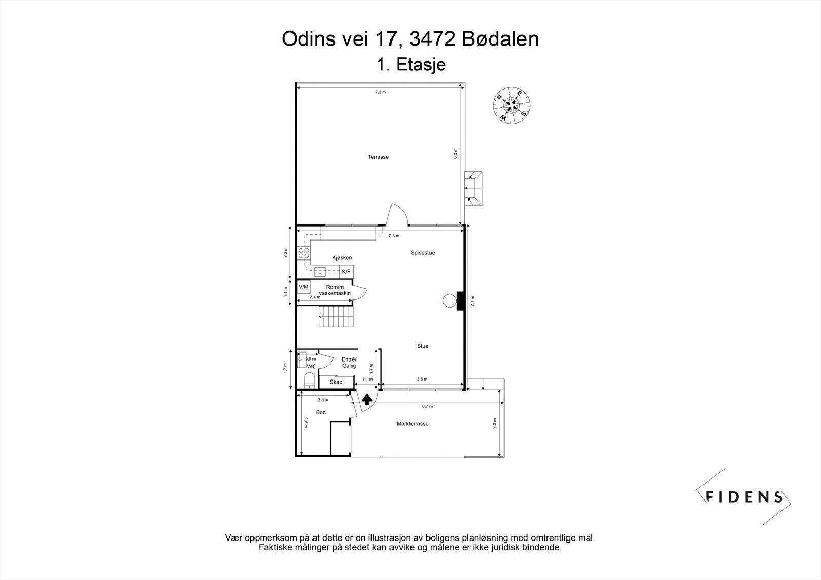 PLANTEGNING 1. ETASJE Galleribilde