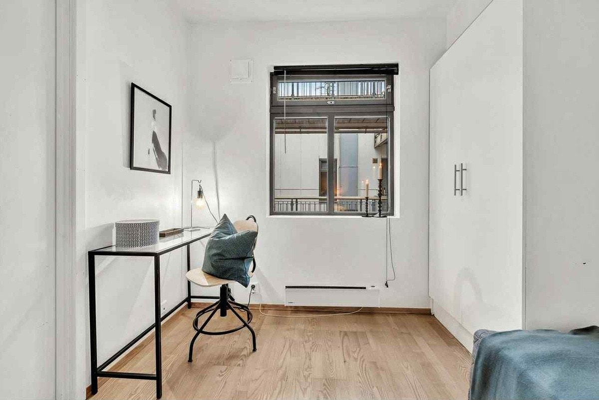 Det er kun en kommode på dette rommet i dag. Galleribilde