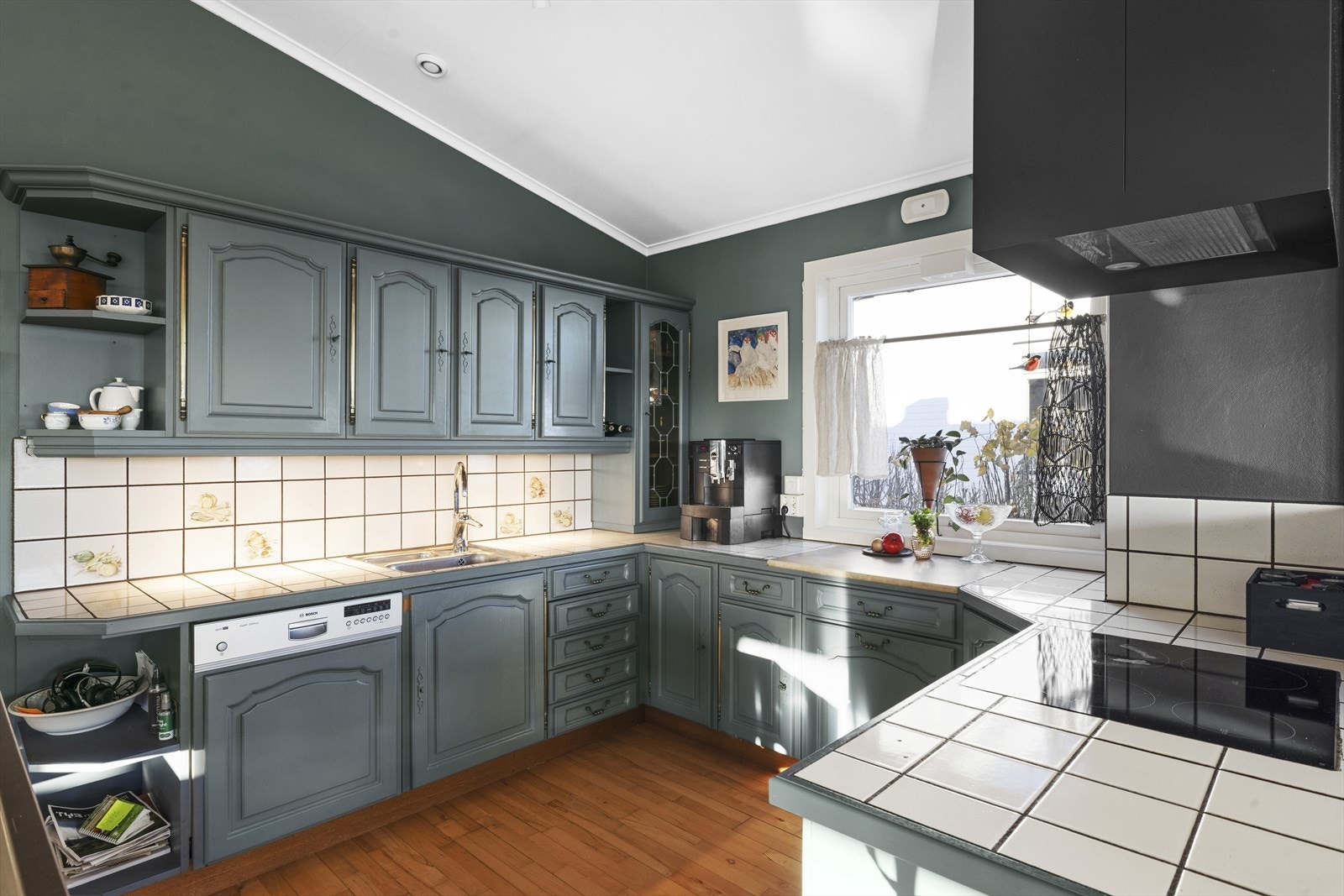 Integrerte hvitevarer medfølger i handelen. Galleribilde