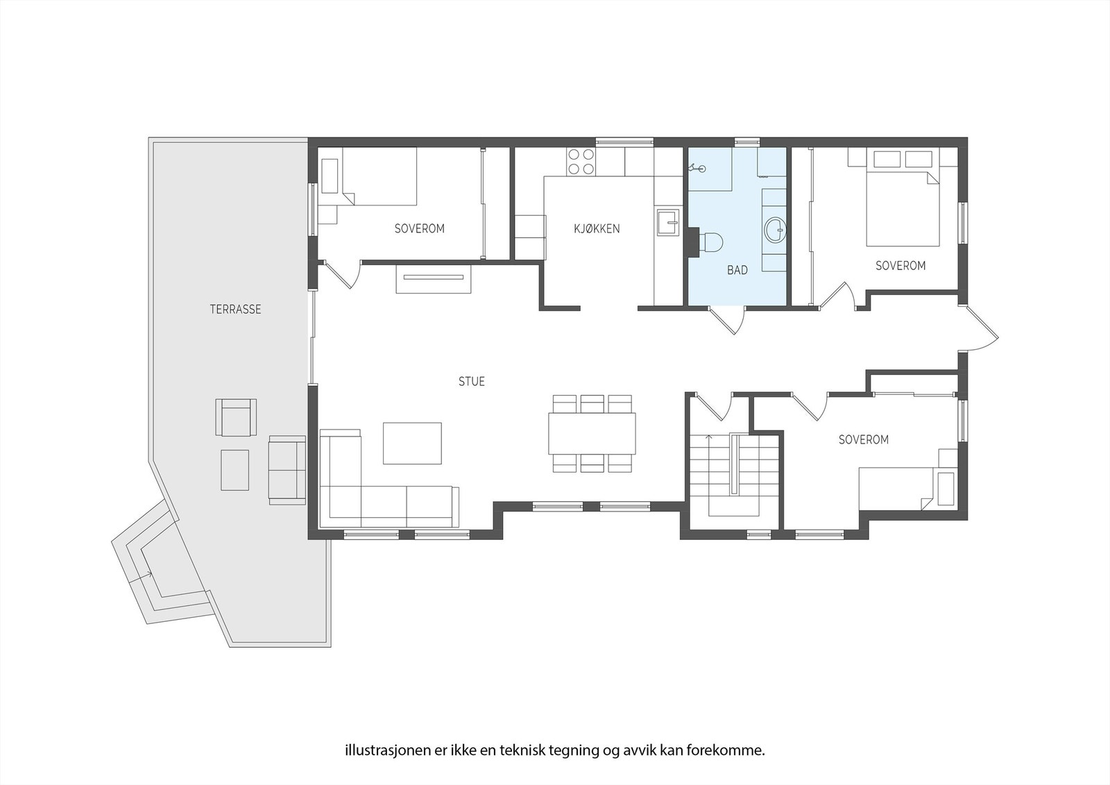 Plantegning - 1. etasje Galleribilde